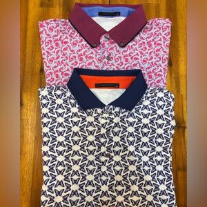 Bundle of 2 Greyson Men's Geometric Polo size Xl